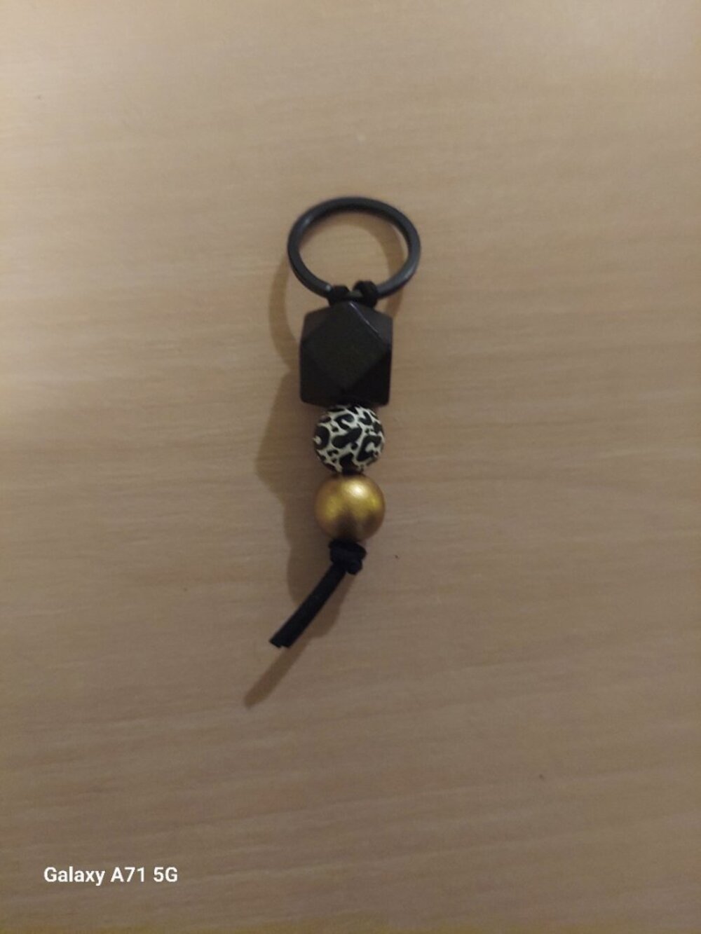 Geometric and Bead Shaped Keychain